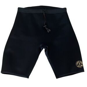 GOLDS GYM Neoprene Poly Compression Suana Shorts L/XL Black Compression Sweat